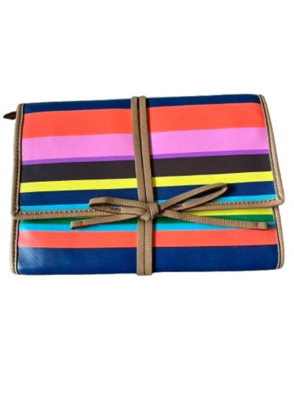 Stella & Dot "Bring Your Bling" Striped Travel Jewelry Organizer Case